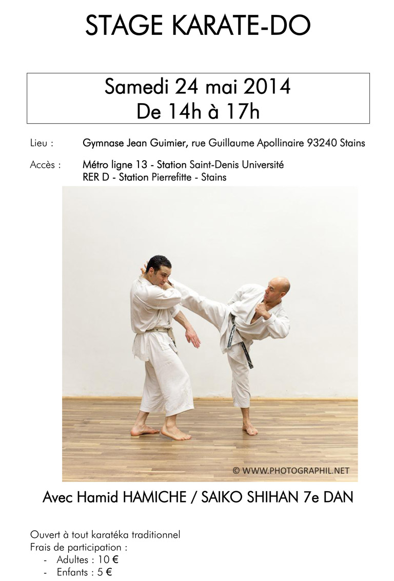 Stage Karaté Paris, Stains