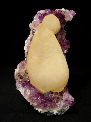 am�thyste sur calcite