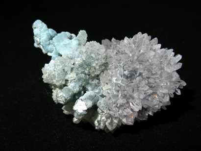 AMETHYSTE SUR ARAGONITE VERTE