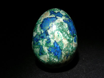 OEUF EN AZURITE ET MALACHITE